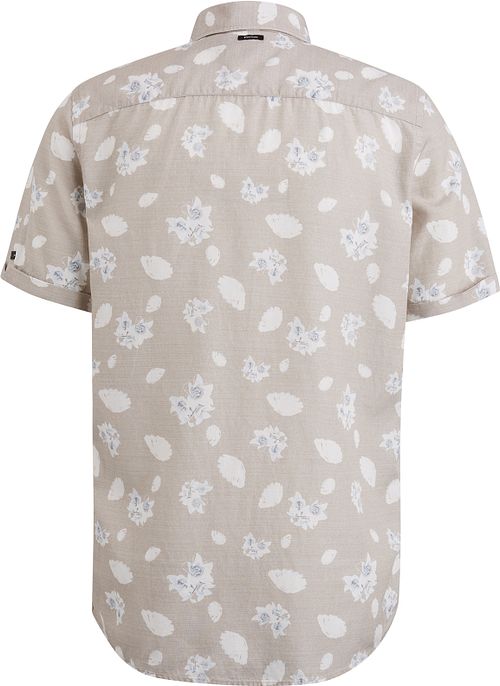 Vanguard Short Sleeve Shirt Linen Beige Product / Achterkant