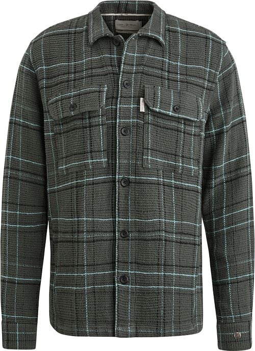 Cast Iron Overshirt Waffle Karos Grün Product