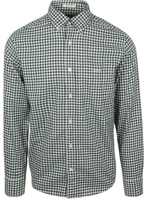 Gant Chemise Casual Twill A Carreaux Vert Product
