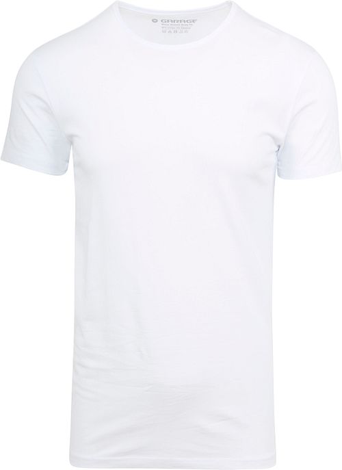 Garage Stretch Basic White O-Neck Product