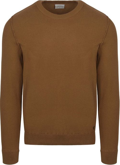 No Excess Trui Solid Jacquard Khaki Product