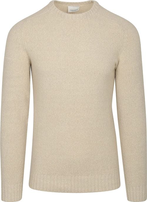 Profuomo Pullover Boiled Wool Ecru Product
