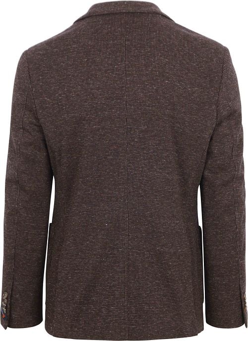 Suitable Colbert Fame Pied de Poule Bruin Product / Achterkant