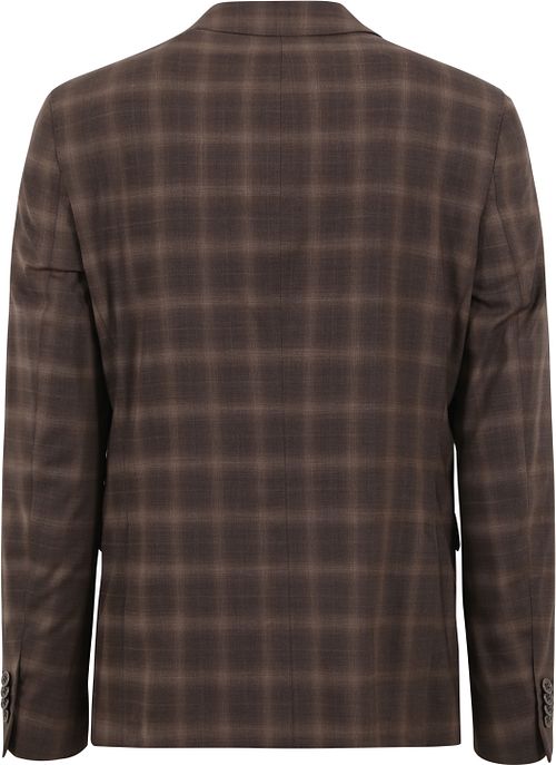 Suitable Costume Strato Toulon Laine Marron A Carreaux Product / Achterkant