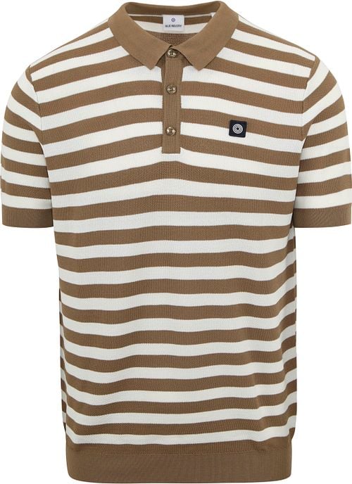 Blue Industry M10 Polo Shirt Stripes Brown Product