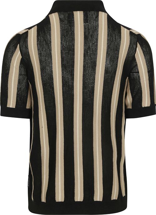 Marc O'Polo Knitted Crochet Hemd Short Sleeves Schwarz Product / Achterkant