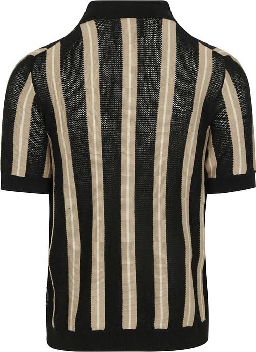 Marc O'Polo Knitted Crochet Shirt Short Sleeves Black Product / Achterkant