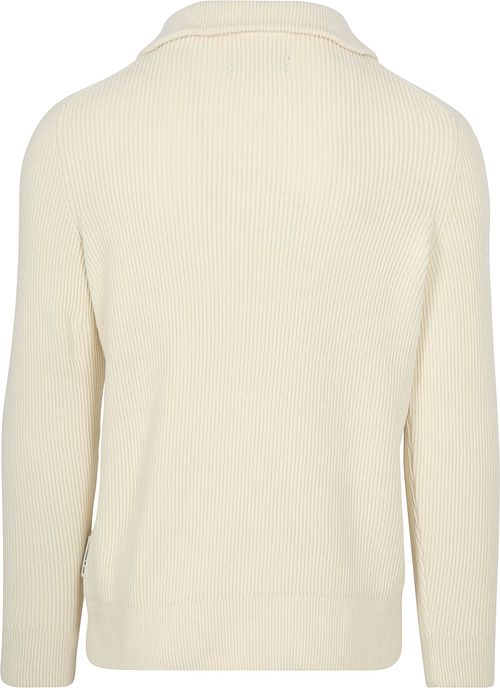Marc O'Polo Pull Half Zip Ecru Product / Achterkant