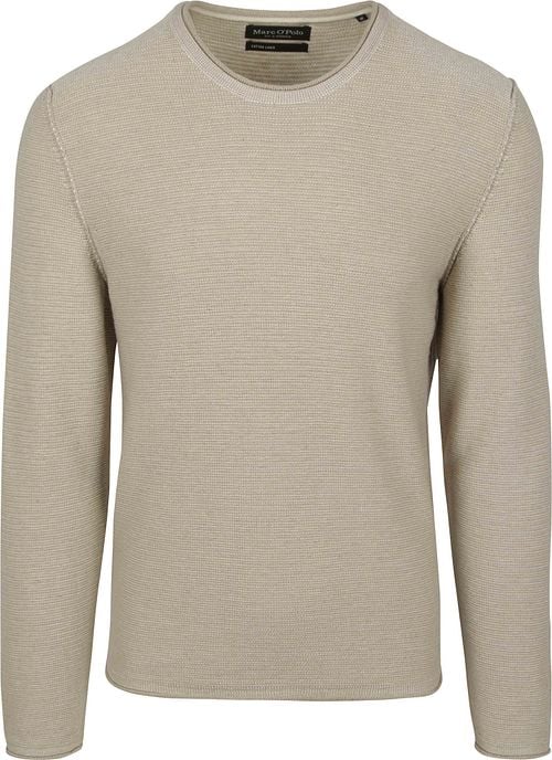Marc O'Polo Pullover Crewneck Cotton/Linen Gray Silk Product