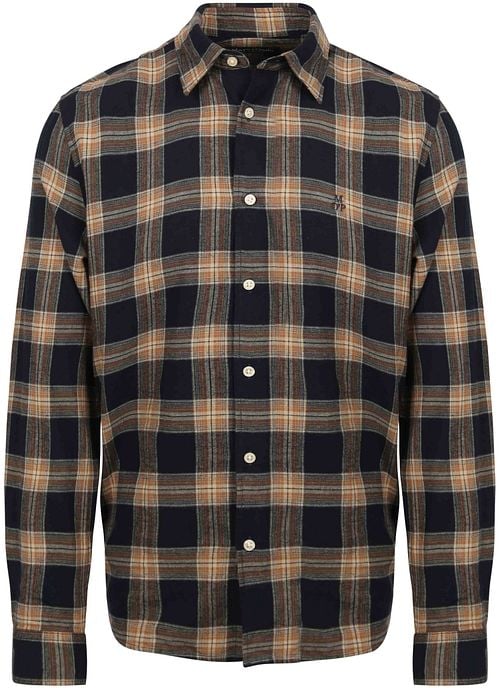 Marc O'Polo Shirt Plaid Flannel Dark Blue Product