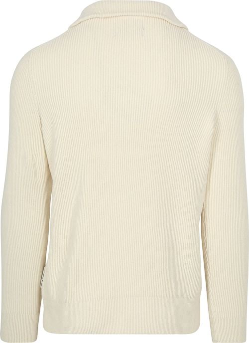 Marc O'Polo Half Zip Pullover Ecru Product / Achterkant