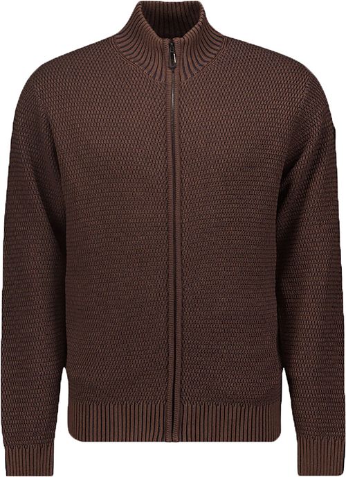 No Excess Cardigan Zipper Brown Product