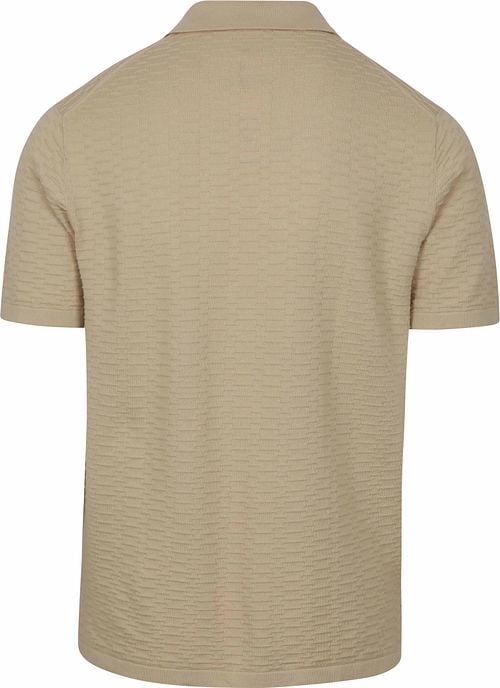 R2 Polo Knitted Beige Product / Achterkant