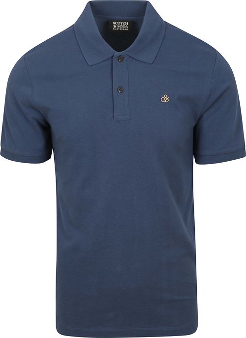 Scotch And Soda Core Piqué Polo Shirt Dark Blue Product