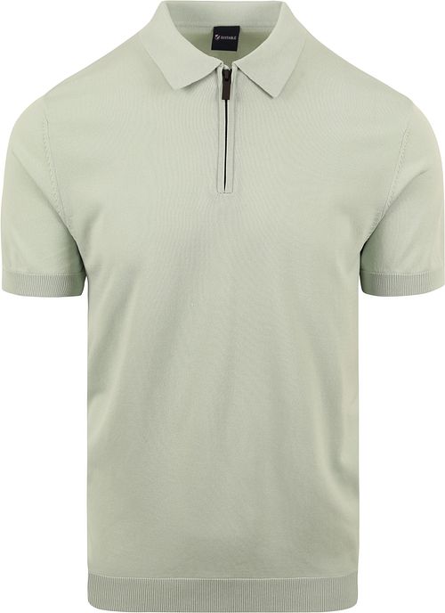 Suitable Half Zip Polo Shirt Light Green Product