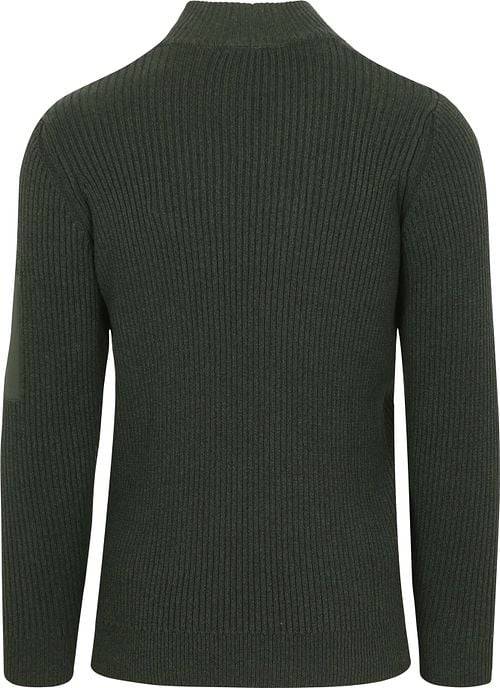 Suitable Mou Half Zip Pullover Dark Green Product / Achterkant