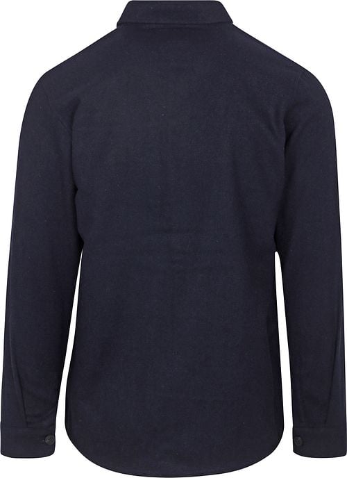 Suitable Overshirt August Wool Blend Navy Product / Achterkant