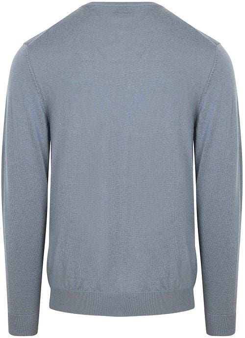 Profuomo Pull-over Laine Merinos Bleu