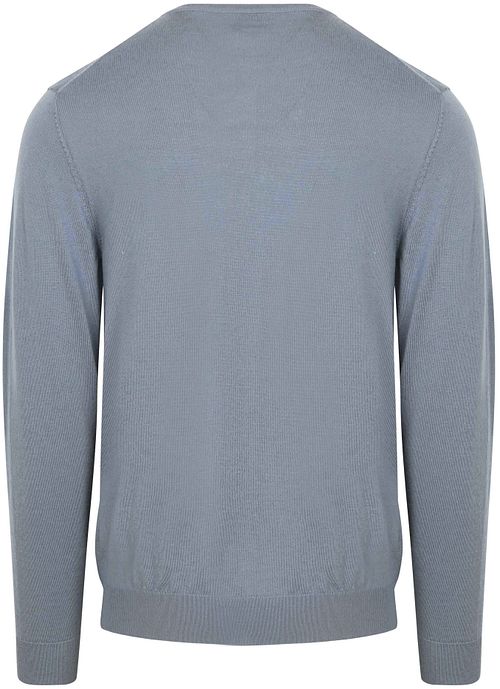 Profuomo Pullover Merino Wool Blue