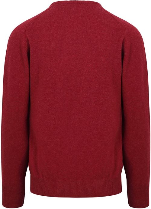 William Lockie Pullover Lamswol O Poppy Mellange Product / Achterkant