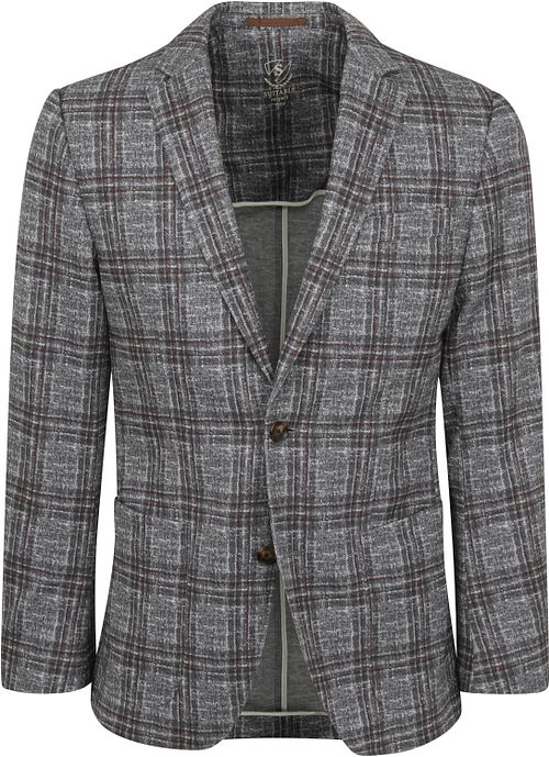 Suitable Respect Sports Jacket Fame Jersey Plaid Flex Grey Product