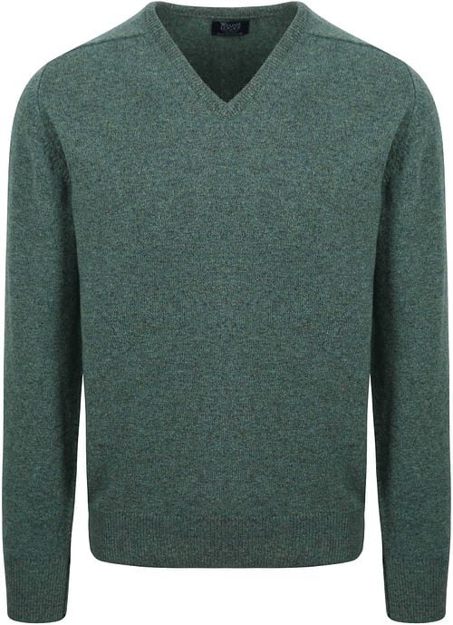 William Lockie Pullover Wol Moorland Groen Product