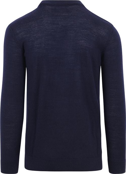 KnowledgeCotton Apparel Pullover Wool Navy Product / Achterkant