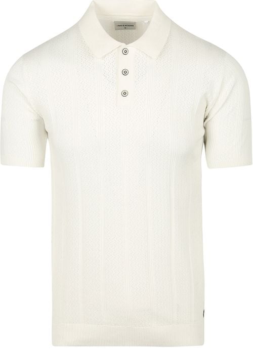 No Excess Knitted Polo Shirt Off White Product
