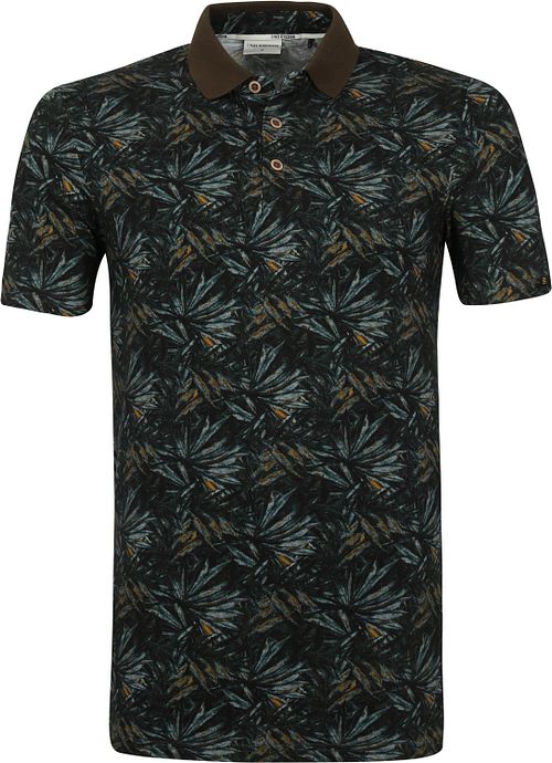 No Excess Polo Piqué Imprimé Vert Foncé Product