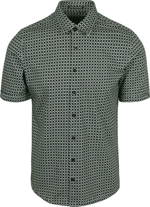 No Excess Short Sleeve Jersey Shirt Print Moss Green Product