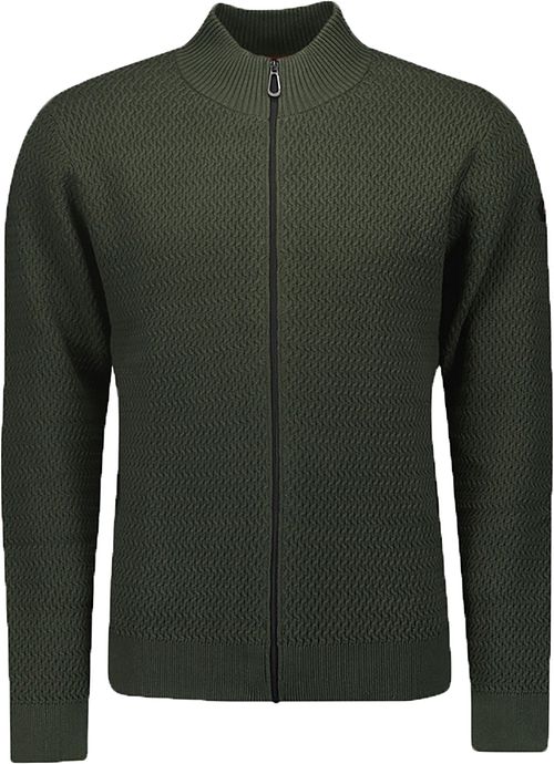 No Excess Vest Jacquard Donkergroen Product