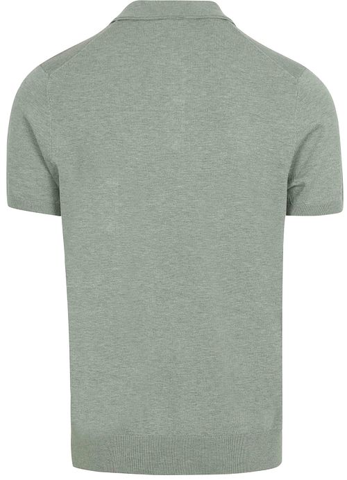 Profuomo Polo Shirt Luxury Knitted Green Product / Achterkant