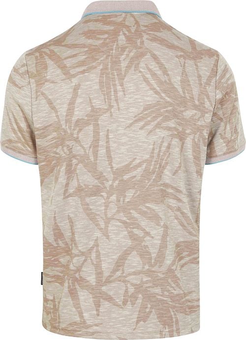 State of Art Poloshirt Faded Leaf Beige Product / Achterkant
