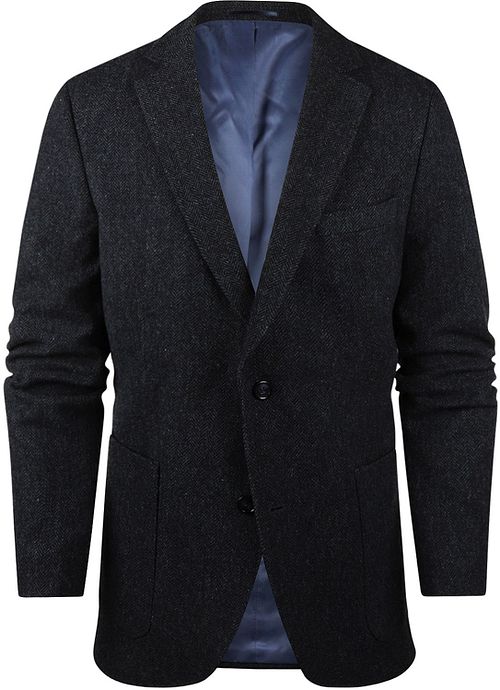 Steppin' Out Shetland Sport Jacket Lambswool Navy Product