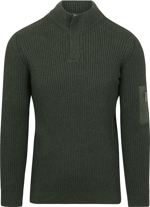 Suitable Mou Half Zip Pullover Dark Green Product