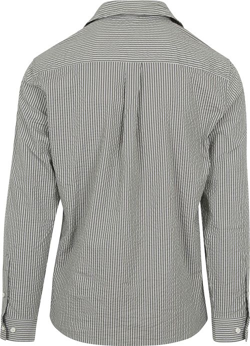 Anerkjendt Shirt Kurt Stripes Seersucker Green Product / Achterkant