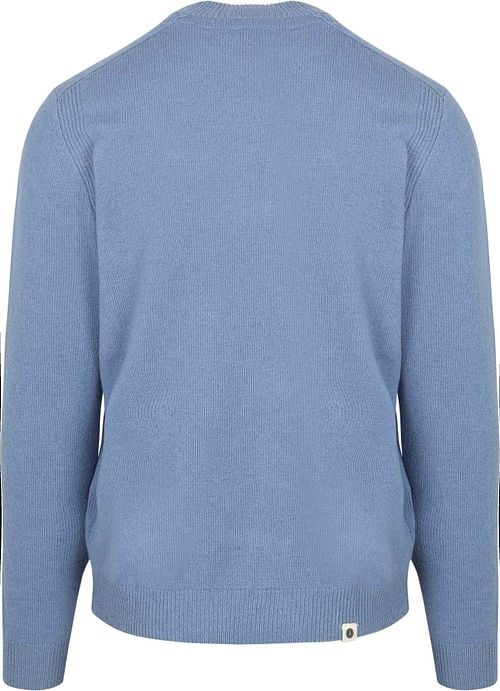 Anerkjendt Pullover Rico Lambswool Mid Blue Product / Achterkant