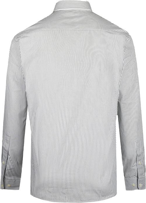 McGregor Hemd Poplin Streifen Sage Grün Product / Achterkant