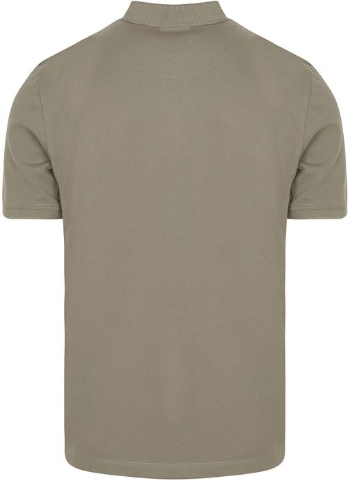 No Excess Half Zip Poloshirt Piqué Grün Product / Achterkant