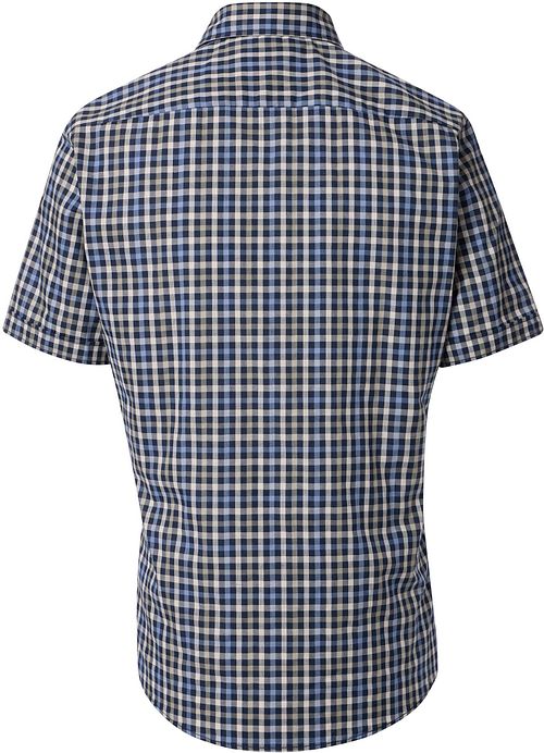 Casa Moda Short Sleeve Casual Shirt Checks Navy Product / Achterkant