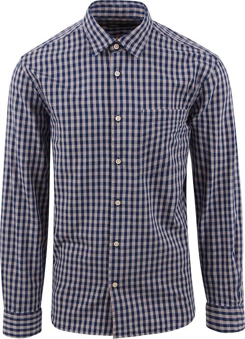 Marc O'Polo Overhemd Ruiten Donkerblauw Product