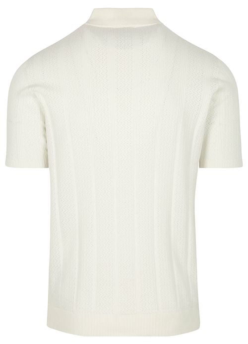 No Excess Knitted Polo Shirt Off White Product / Achterkant