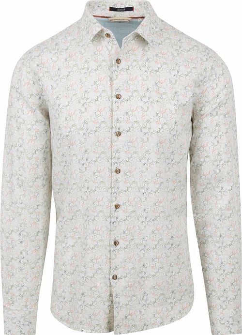 No Excess Shirt Leinen Off-white Print Product