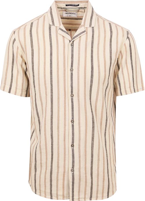 No Excess Short Sleeve Shirt Linen Ecru Product