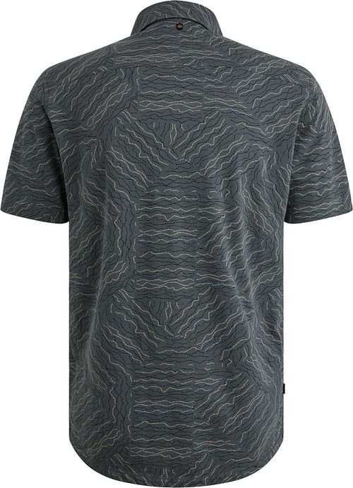 PME Legend Short Sleeve Chemise Impression Dark Slate Product / Achterkant