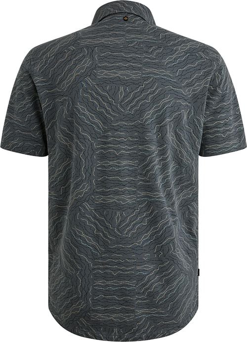 PME Legend Short Sleeve Shirt Print Dark Slate Product / Achterkant
