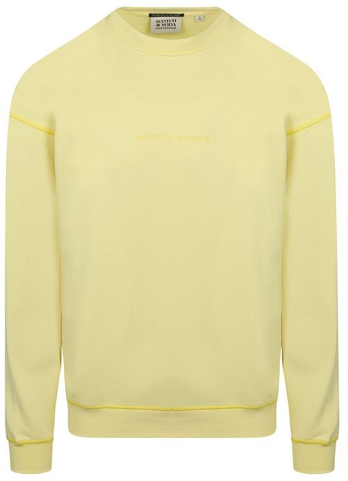 Scotch and Soda Sweater Core Logo Geel Product