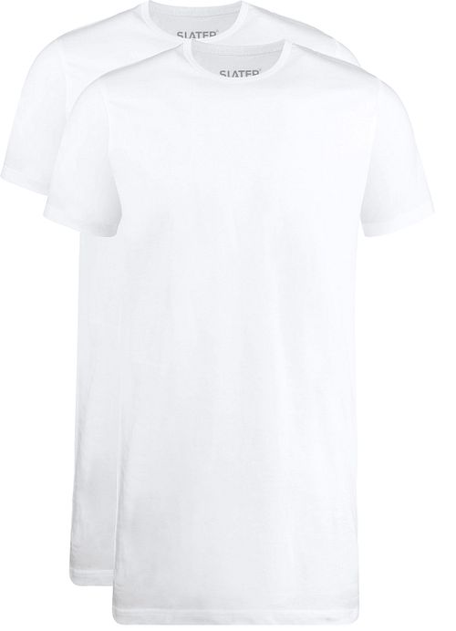 Slater 2-pack T-shirt Extra Long R-Neck White Product