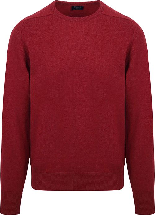 William Lockie Pull Laine d'Agneau Col Rond Mélangé Poppy Product