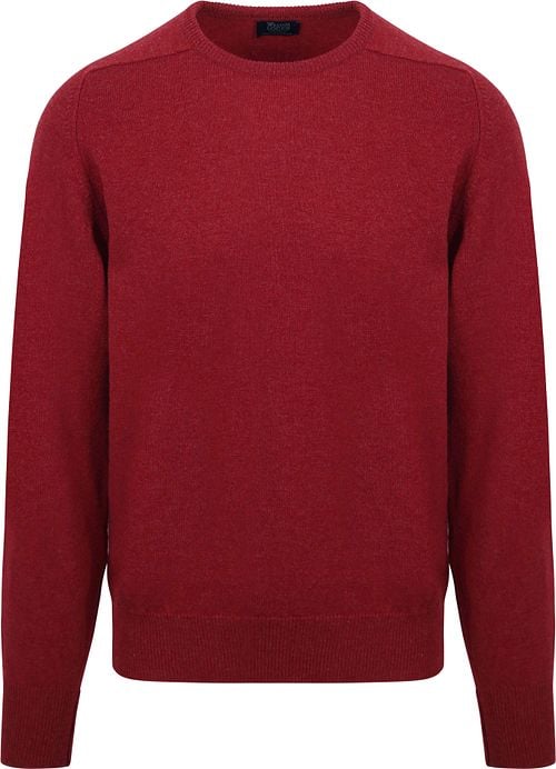 William Lockie Pullover Lambswool O Poppy Melange Product